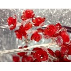 2 Acrylic Red Flower Bunches 6 Flowers Per Bunch 12 Flowers Weddings Sweet 16 or Bridal Shower